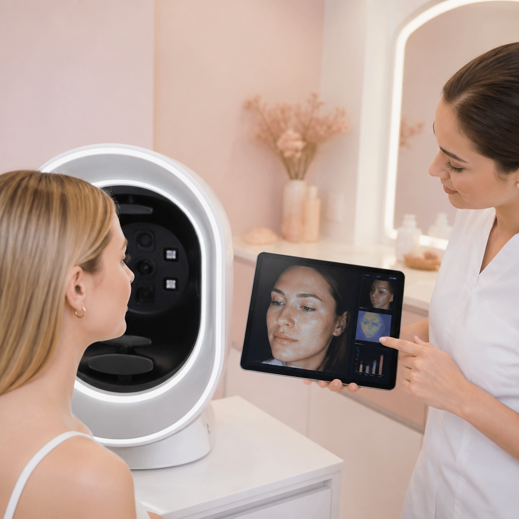 Máy soi da AI thế hệ mới phân tích tình trạng da