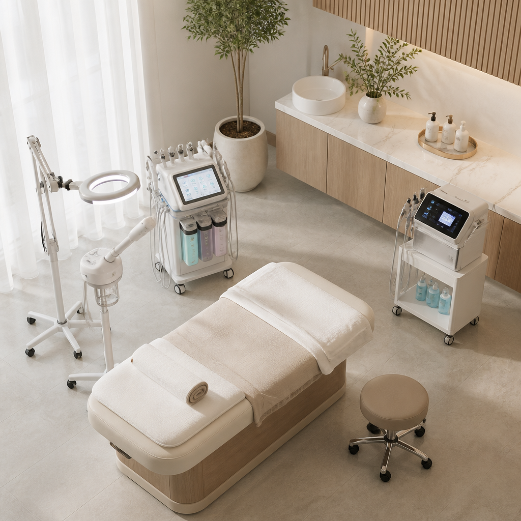 Khám Phá Khóa Học Spa Chuyên Sâu Tích Hợp AI & Công Nghệ 2026 Tại HPMED Hà Nội 2 Học viên đang thực hành trên thiết bị spa hiện đại trong một khóa học chuyên nghiệp, minh họa lợi ích khi học spa công nghệ cao.