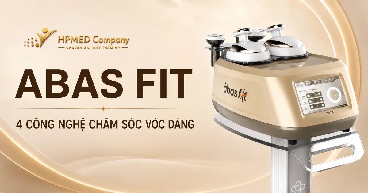 Máy ABAS FIT tích hợp EMF, hút chân không, RF 1 MHz và LED chăm sóc vóc dáng