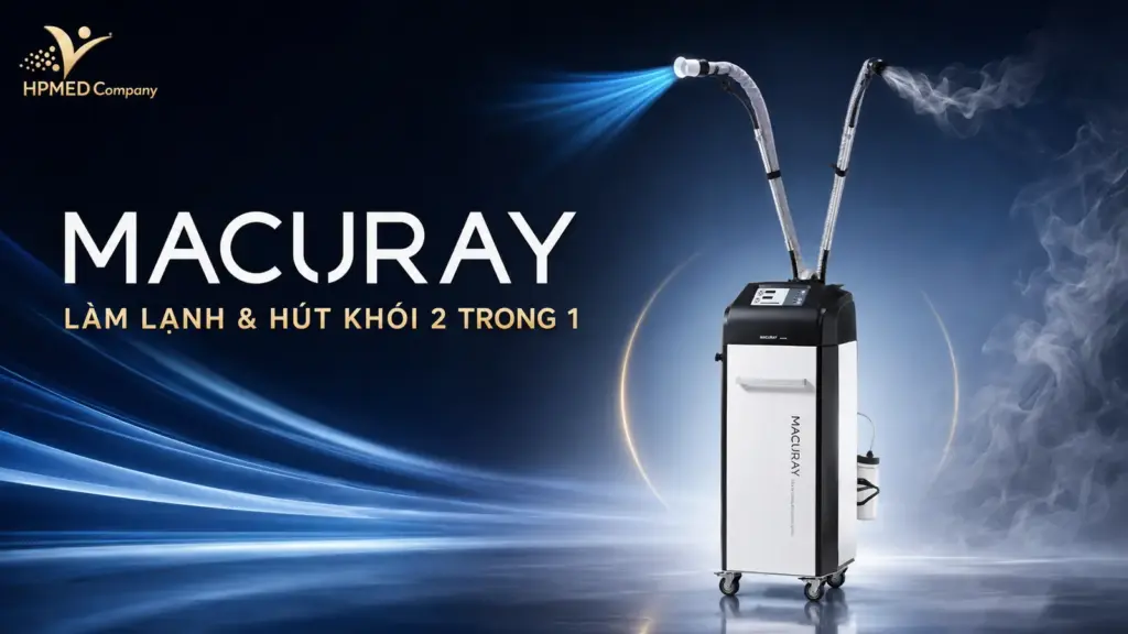 Máy làm lạnh và hút khói MACURAY 2 trong 1 tại HPMED