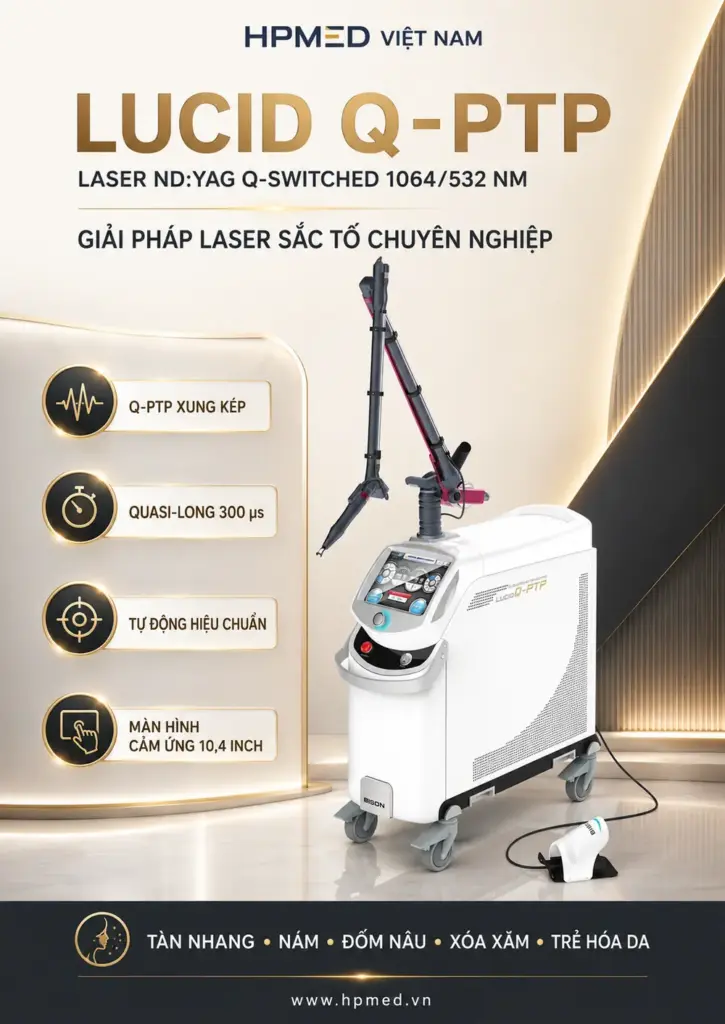 Máy laser LUCID Q-PTP Hàn Quốc phân phối bởi HPMED Việt Nam