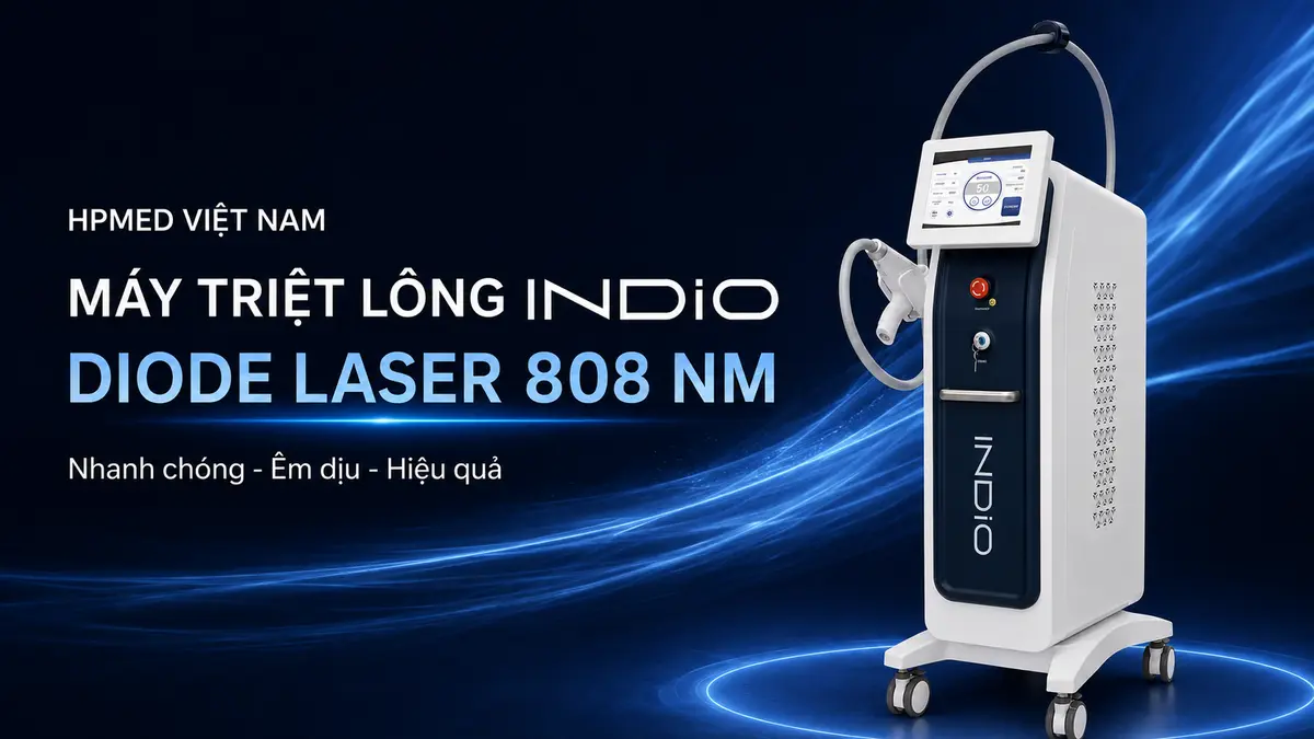 Máy triệt lông INDIO Diode Laser 808nm công suất 600W tại HPMED Việt Nam