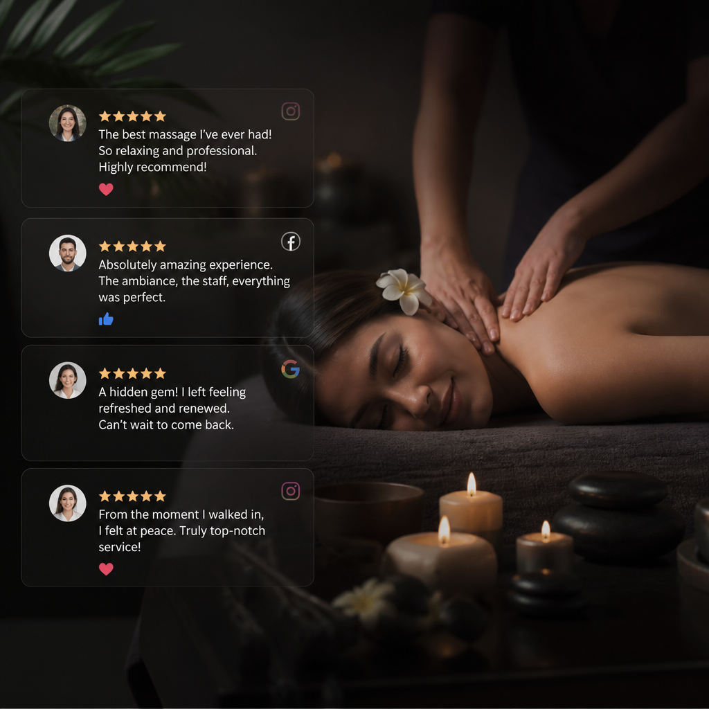 Chiến lược SEO Local 2026 cho Spa: Vị trí top 'gần đây' trên Google Maps & AI Overviews 5 Đánh giá khách hàng và phản hồi trên mạng xã hội cho spa