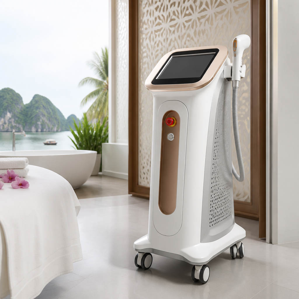 Máy laser thẩm mỹ hiện đại ứng dụng công nghệ trị nám spa