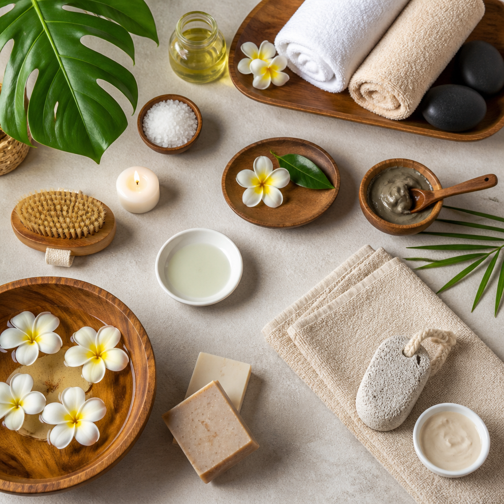 Xu Hướng Đào Tạo Nghề Spa 2026: Kỹ Năng Cần Có Trong Kỷ Nguyên AI & Trải Nghiệm Khách Hàng 5 Chuyên viên spa chuyên nghiệp đang làm việc trong một môi trường hiện đại