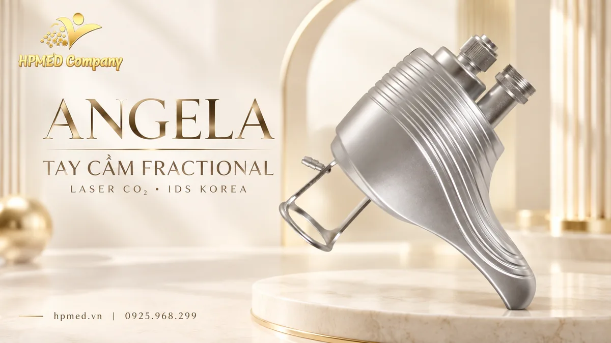 Tay cầm fractional của laser ANGELA IDS | HPMED Cận cảnh tay cầm fractional của máy laser CO2 ANGELA IDS