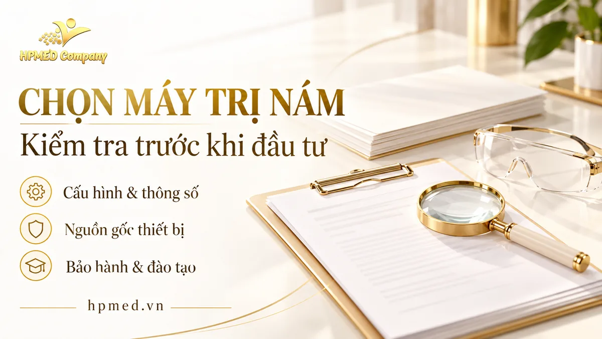 Kiểm tra cấu hình, nguồn gốc, bảo hành và đào tạo trước khi đầu tư máy trị nám