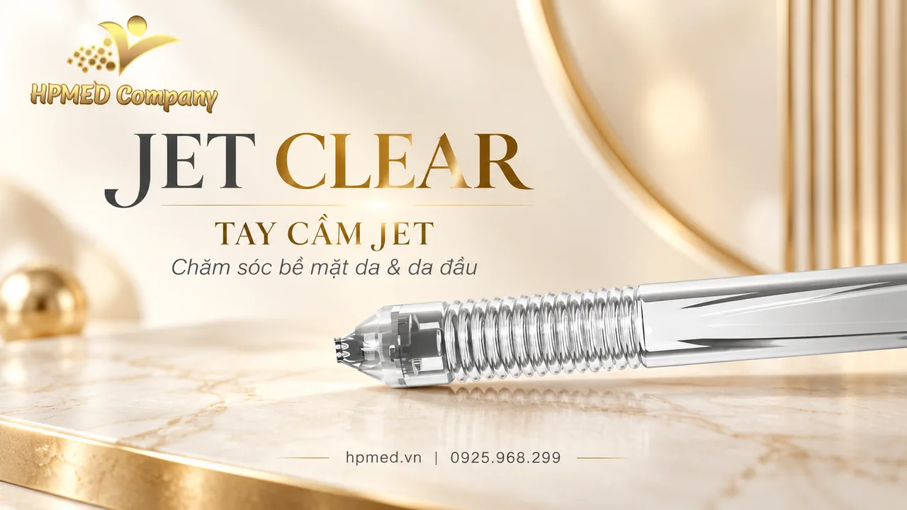 Cận cảnh đầu phun và thân tay cầm Jet của máy JET CLEAR Eunsung