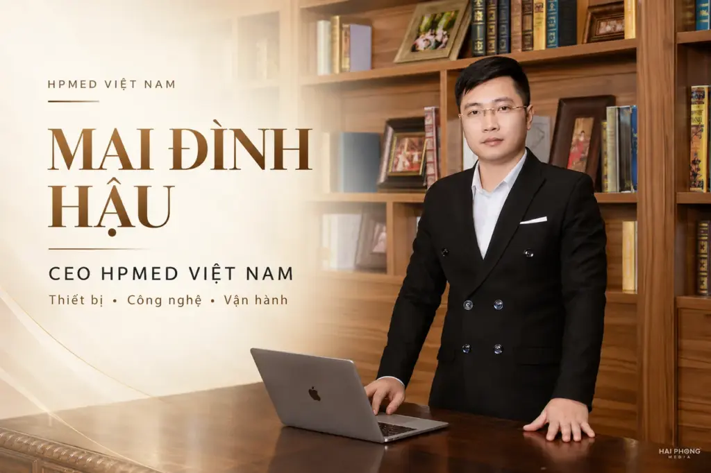 Mai Đình Hậu, CEO HPMED Việt Nam, trong ảnh hồ sơ tác giả