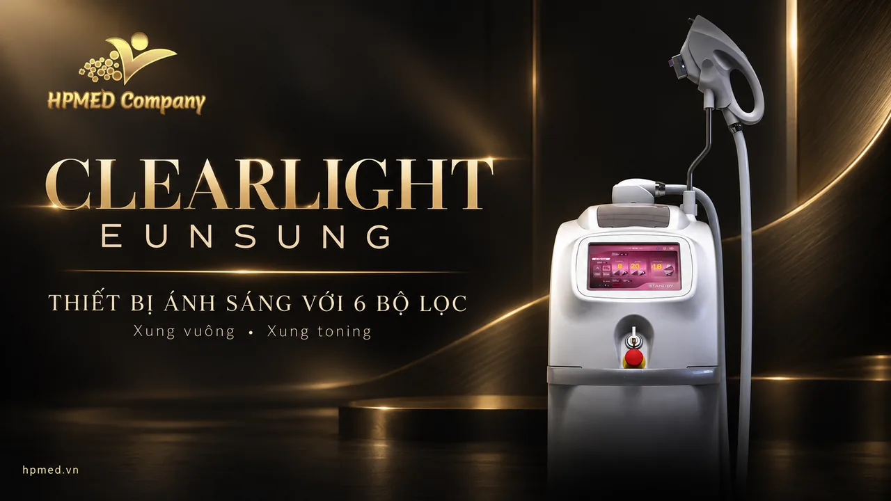 Máy Clearlight Eunsung với màn hình điều khiển và tay cầm ánh sáng