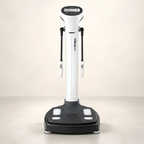 Máy InBody 570 Hàn Quốc với tay cầm điện cực và bàn đo thành phần cơ thể