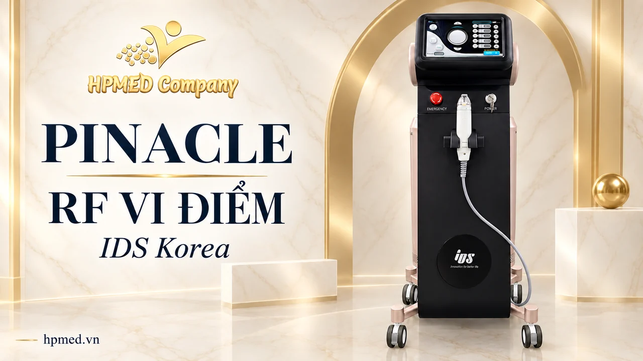 Máy RF vi điểm PINACLE IDS với màn hình điều khiển và tay cầm kim