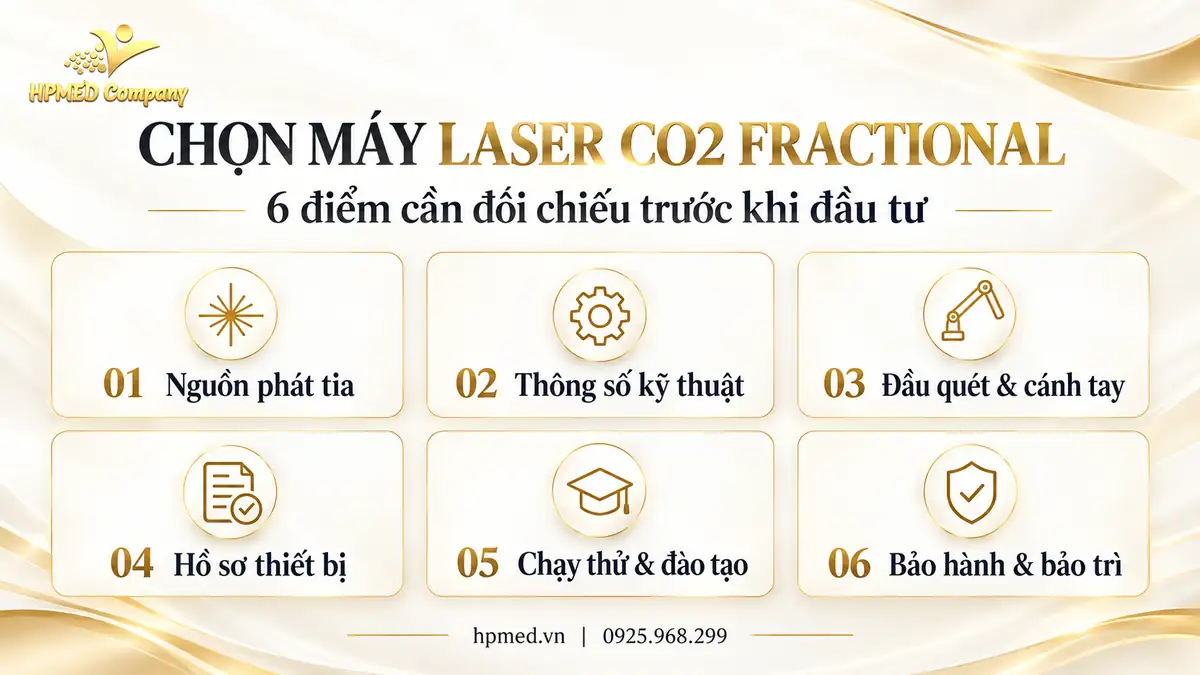 Sáu điểm chọn máy laser CO2: nguồn phát tia, thông số, đầu quét, hồ sơ, đào tạo và bảo hành