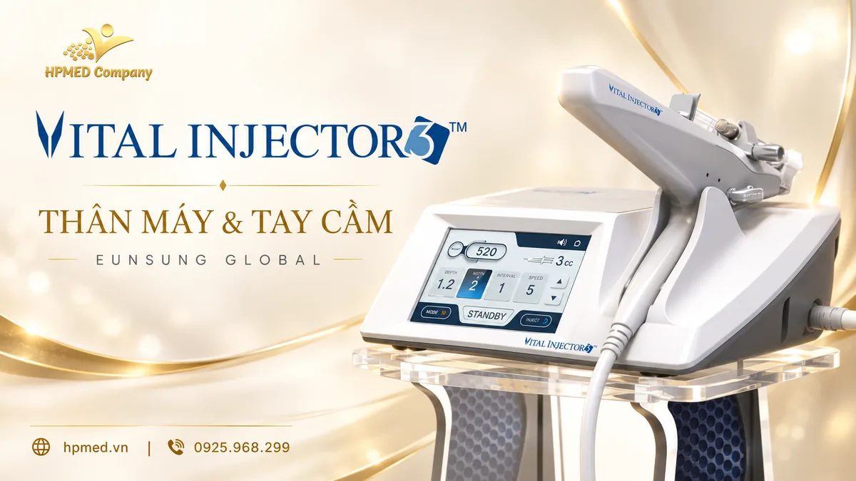 Thân máy, màn hình điều khiển và tay cầm Vital Injector3 Eunsung