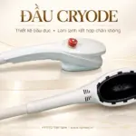 Đầu Cryode của CryoSlim Hybrid với nút dừng khẩn cấp và buồng hút bầu dục