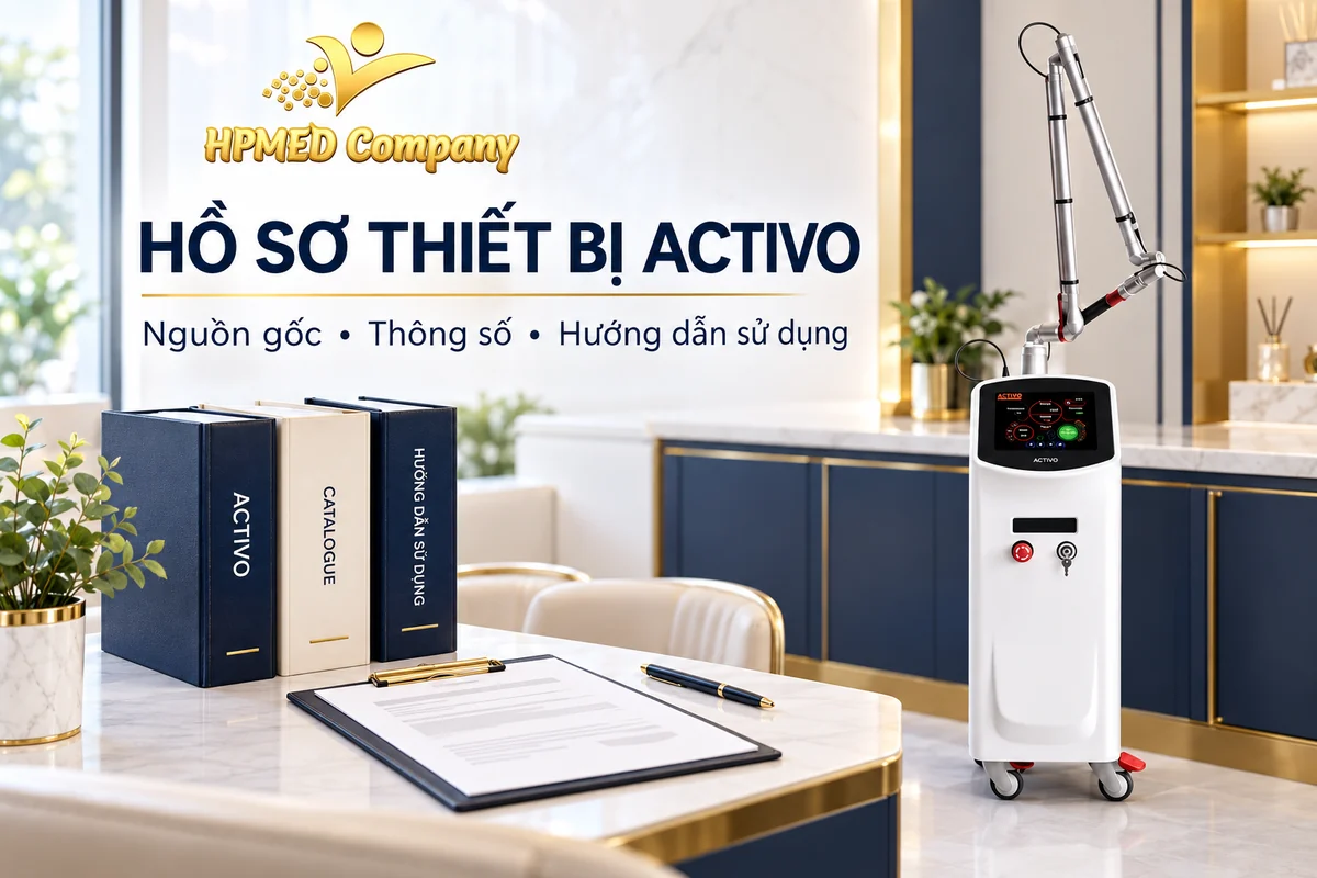ACTIVO Hàn Quốc tại HPMED: Công nghệ laser Q-Switched Nd:YAG và hồ sơ pháp lý minh bạch 3 Minh họa ACTIVO và bộ hồ sơ thiết bị y tế HPMED
