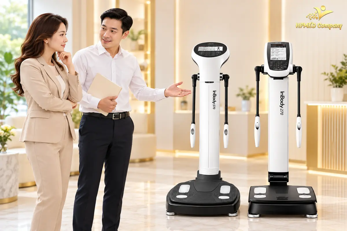 Minh họa tư vấn lựa chọn InBody 570 và InBody 270 cho cơ sở clinic