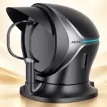 Cận cảnh buồng chụp DermaVista 3D ADSS màu đen xám với phần định vị khuôn mặt