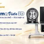 DermaVista 3D ADSS tích hợp AI, mô hình khuôn mặt 180 độ và báo cáo PDF, mã QR