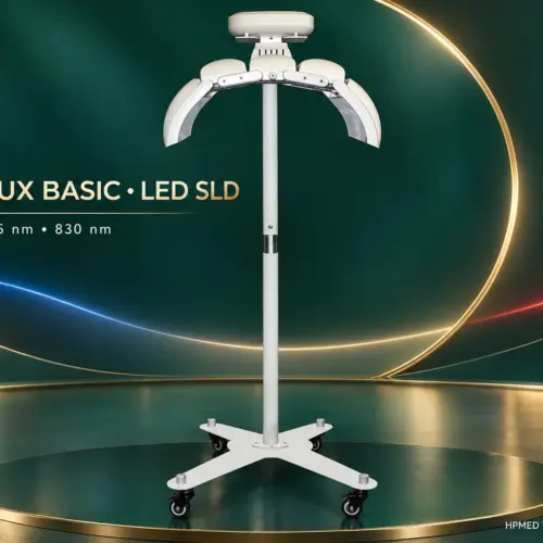 ESTHELUX Basic nhìn chính diện và các bước sóng LED 420, 635, 830 nm