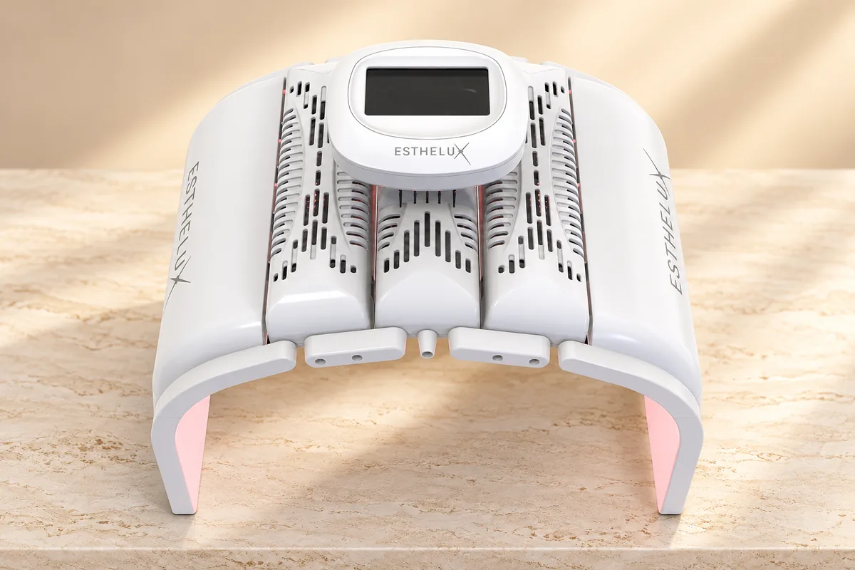 Thiết kế vòm và các khe thông gió của ESTHELUX Lite MEDMIX nhìn từ trên
