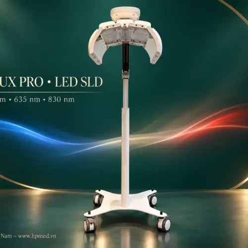 ESTHELUX Pro nhìn chính diện cùng ba bước sóng LED 420, 635, 830 nm