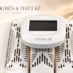 Cận cảnh cụm điều khiển phía trên và các khe thông gió của ESTHERLUX LITE MEDMIX