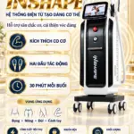 Poster HPMED giới thiệu máy InShape GTG, hai đầu điện từ, buổi 30 phút và thông số catalog