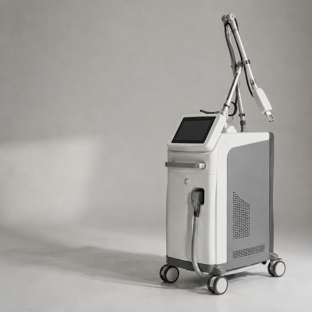 Laser Xung Dài 2026: Những cập nhật công nghệ và ứng dụng mới nhất trong thẩm mỹ 1 Máy laser thẩm mỹ tiên tiến với giao diện điều khiển hiện đại