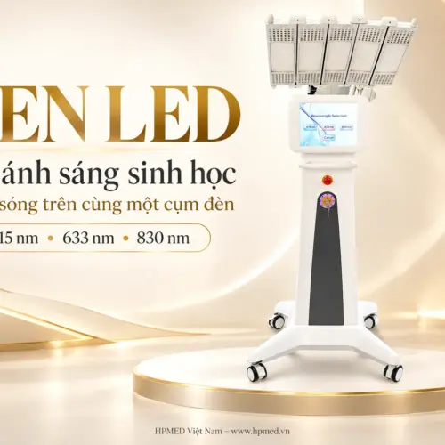Toàn bộ máy ánh sáng sinh học Xen LED với cụm đèn 3 bước sóng 415, 633 và 830 nm