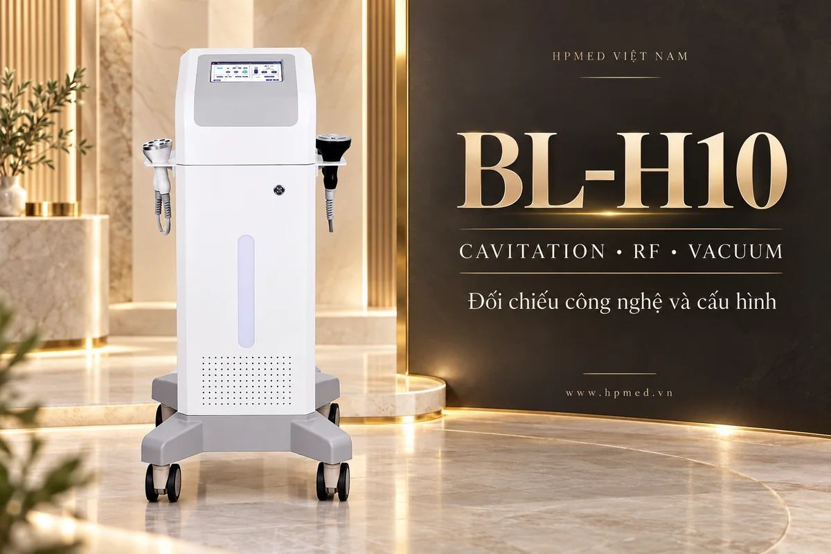 Máy RF là gì và cách chọn máy phù hợp cho spa 2 Máy BL-H10 Cavitation RF Vacuum trong không gian thiết kế luxury