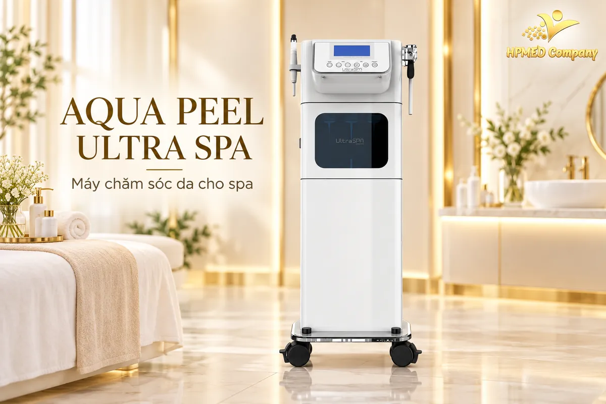 Máy chăm sóc da Aqua Peel Ultra Spa màu trắng tại HPMED