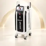 Máy InShape GTG Hàn Quốc với hai đầu điện từ, toàn thân máy trên nền luxury màu ngà