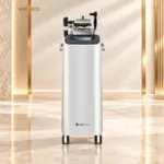 Máy SINESON2 K1MED RF và ESWT toàn thân trên nền luxury vàng champagne