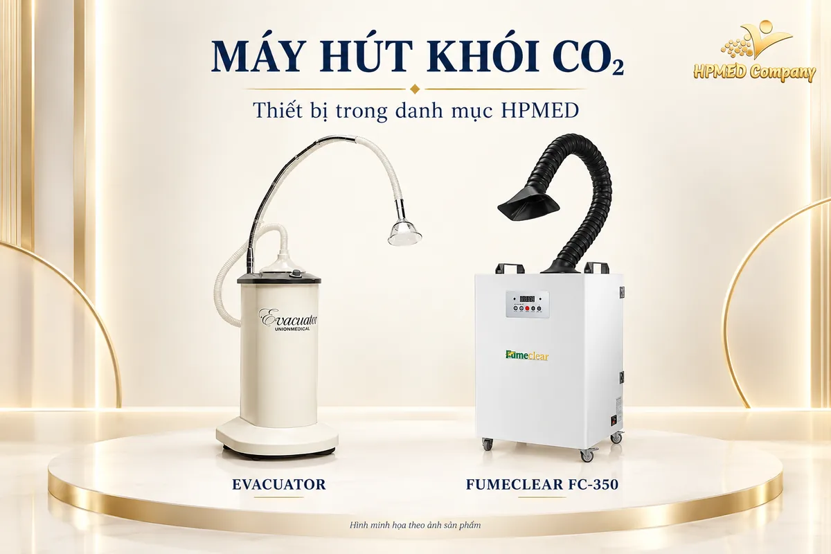 Máy hút khói EVACUATOR và Fumeclear FC-350 trong danh mục HPMED