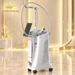 Máy HIDL 1800W màu bạc với dây tay cầm, màn hình dọc và giá đỡ khớp nối theo catalog 4 bước sóng