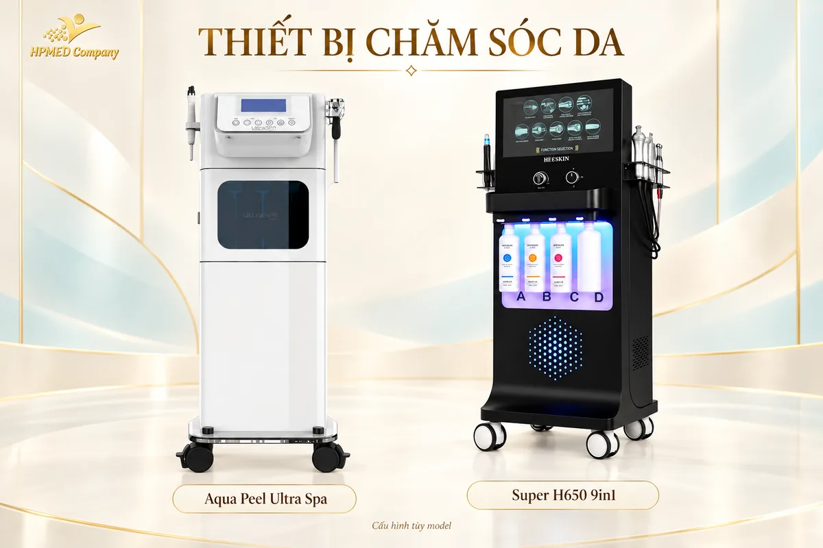 Aqua Peel Ultra Spa và Super H650 9in1 trong danh mục máy Oxy Jet HPMED