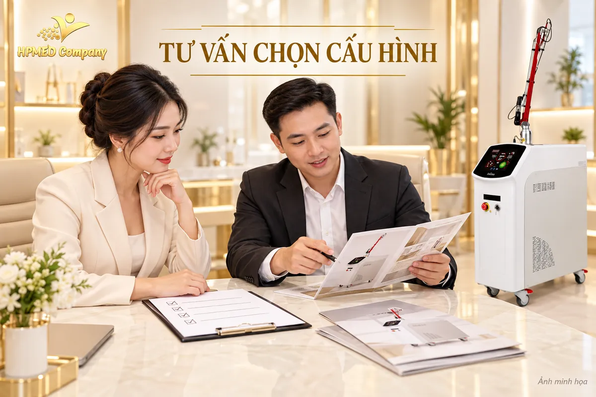 Ảnh minh họa tư vấn cấu hình và hồ sơ máy laser Q-Switched Nd:YAG Activo tại HPMED