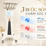 Máy Xen LED và các nhóm ứng dụng của ánh sáng 415 nm, 633 nm và cận hồng ngoại 830 nm theo catalog